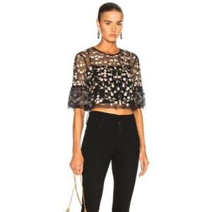 Needle & Thread embroidered top NWOT